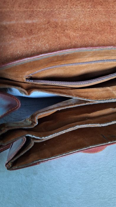 Skórzana torebka brązowa