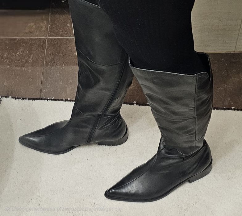 Buty oficerki , kozaki skórzane r. 41