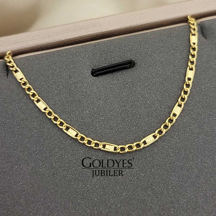 złoty łańcuszek figaro próby złota 585