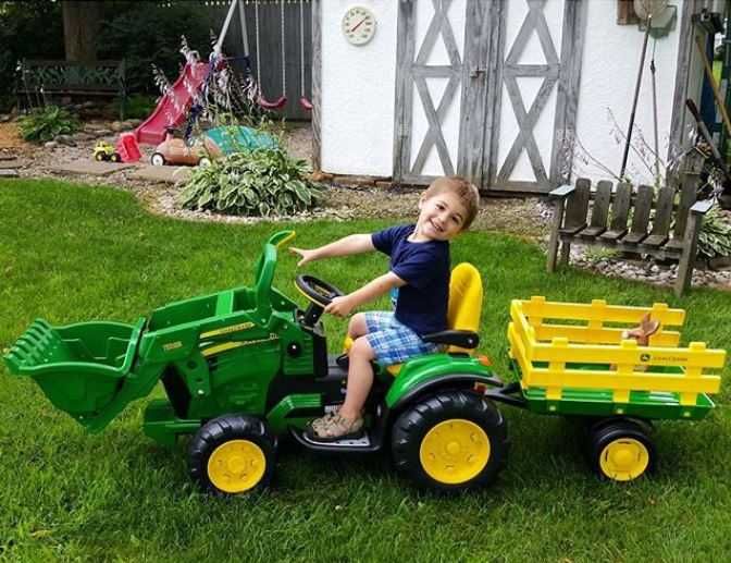 John deere zestaw koparka traktork + przyczepka dla dzieci GROUN FORCE