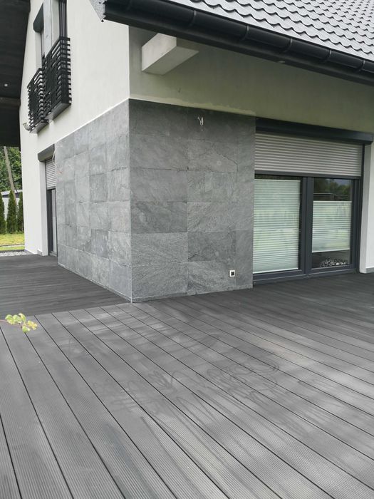 Płytki kamienne Silver Grey 60x30 kamień naturalny na elewację .