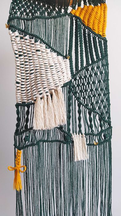 Painel de parede Spring em macramé- NOVO