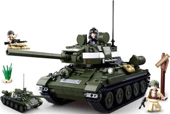 Лего Конструктор Sluban Army бойовий танк Т-34. Військова техніка ЛЕГО