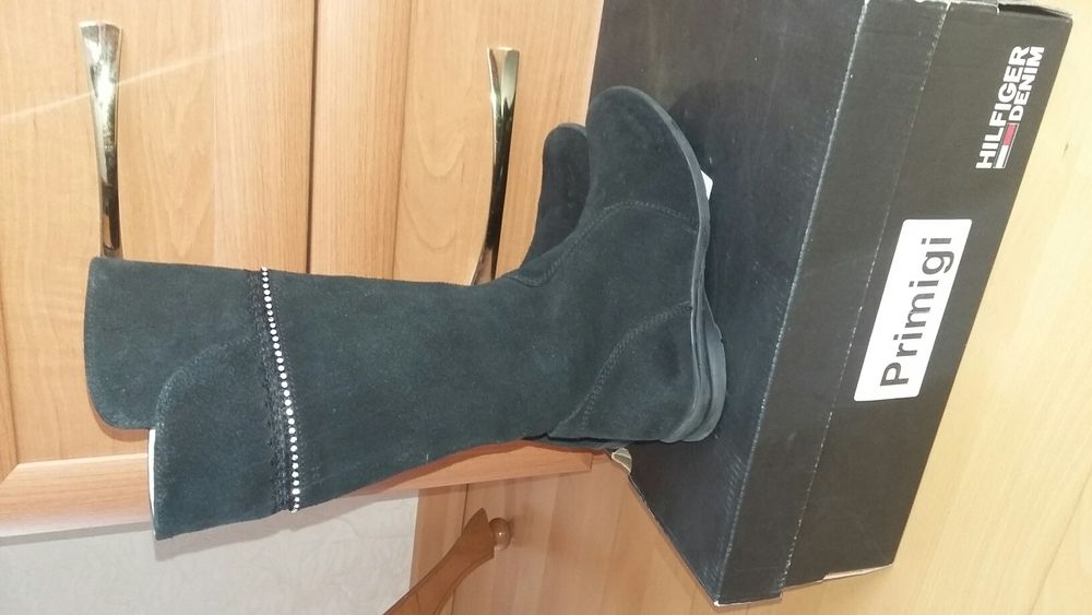 Сапоги замшевые очень эффектные primigi hilfiger denim р.30