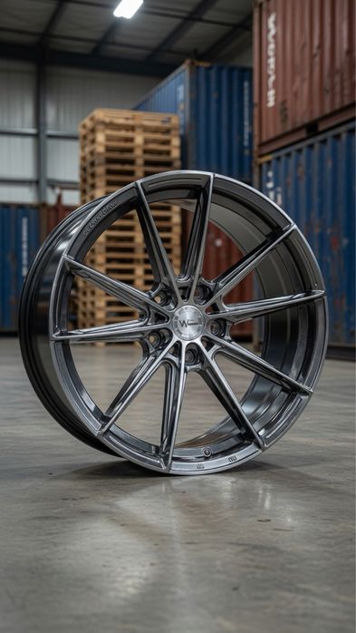 Нові легкі диски R19 5x120 BMW F30 F31 F34 F80 F32 F33 F36 F82 F10 F11 F06 F12 F13 X1 E84 X3 F25 X4 F26 E90 E92 Tesla mode S Titan silver
