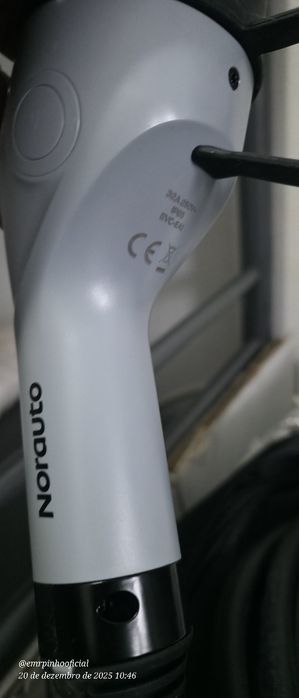 Cabo AC Carregador Veículos Eléctricos