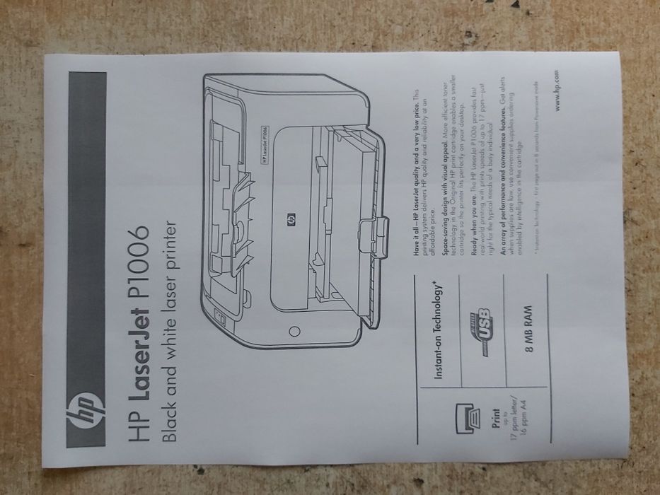 Drukarka Hp Laserjet P1006