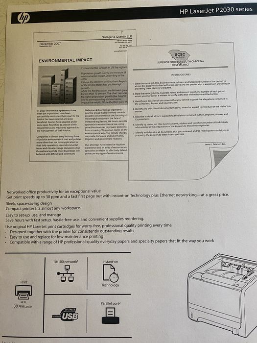 HP Laser Jet  P2035 принтер б/у