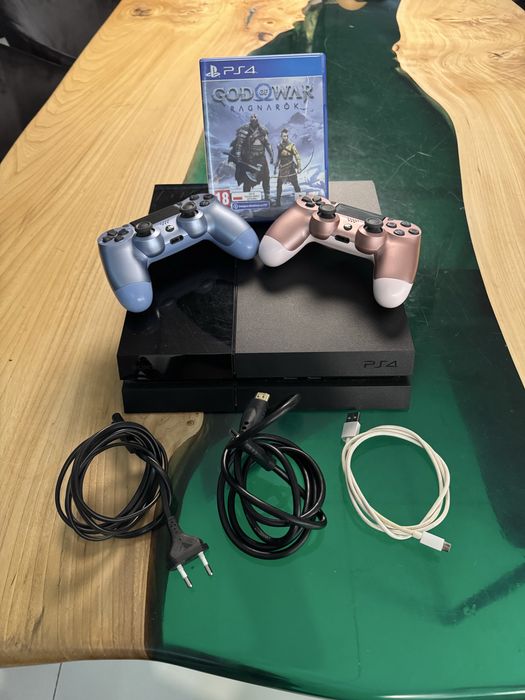 PS4 FAT 500GB/1TB + 2 pady DualShock 4 + gry + kable | sprawna