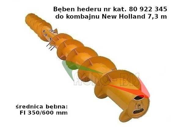 Bęben hederu New Holland  9 m - fi 40 niekompletny WZMOCNIONY!