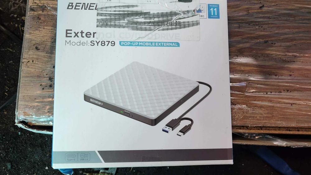 BENEWY External CD/DVD Drive (model SY879) – przenośny, zewnętrzny napęd i nagrywarka optyczna