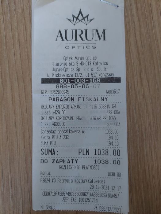Oprawy damskie Prada NOWE