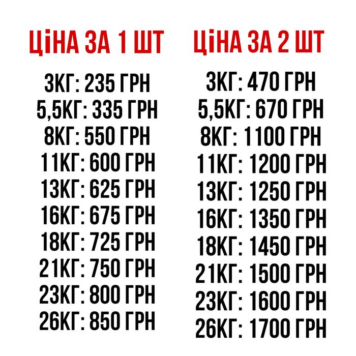 Розбірні  гантелі  1-2шт по 8КГ/11/КГ16КГ/18КГ/21КГ/26КГ гантели