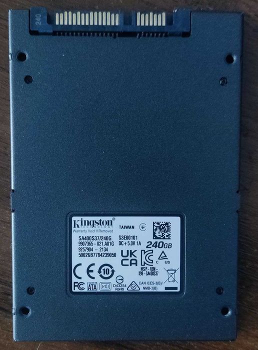 SSD диск Kingston A400 240GB 2.5 SATAIII 84%