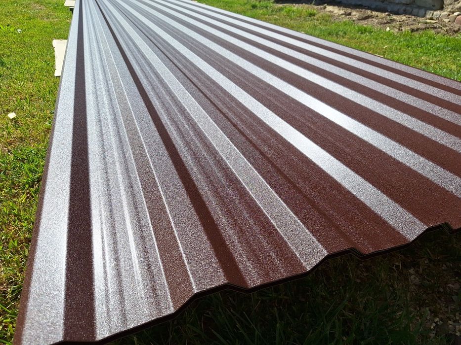 blacha trapezowa 28,80 zlm2 t-18 brąz,grafit mat GRUBOŚĆ 0,5mm