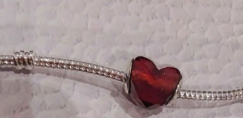 Charm's Charms zawieszka do bransoletki szkło murano sercesrebro 925