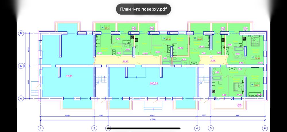 Будівля під будівництво квартир і комерції