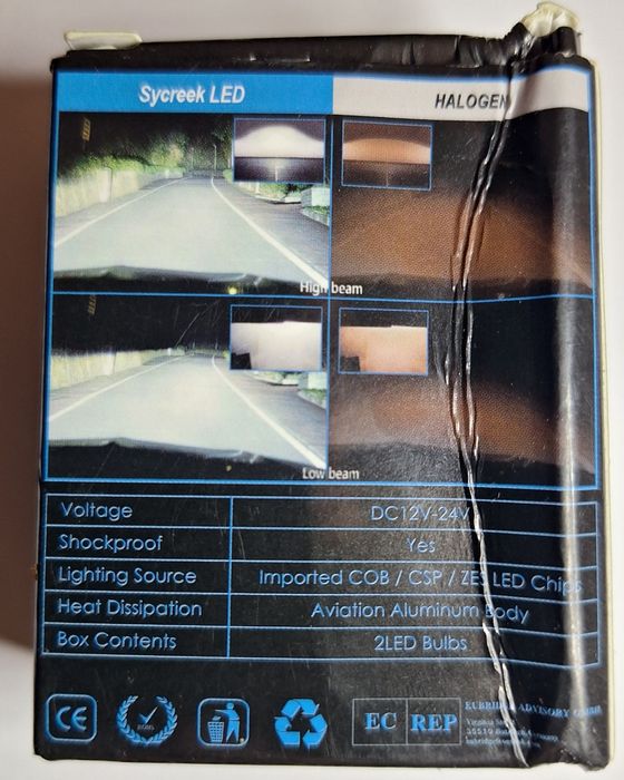 H1 лед лампи в авто