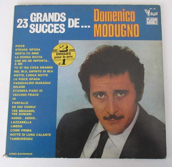 DOMENICO MODUGNO - 23 Grands Succès De... (LP DUPLO)