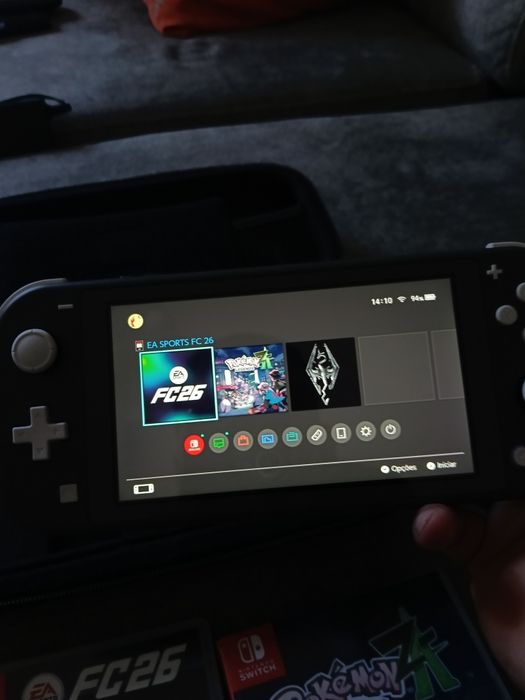 Switch Lite 32GB + Sd 64gb + Case + Fc26 + Pokémon ZA