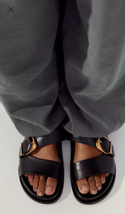 Шльопанці чорні zara 36