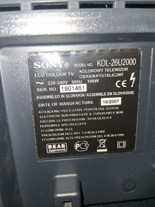 Tv Sony Bravia 26 polegadas