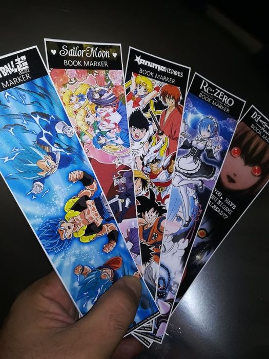 Marcadores de livros (vários animes e séries)