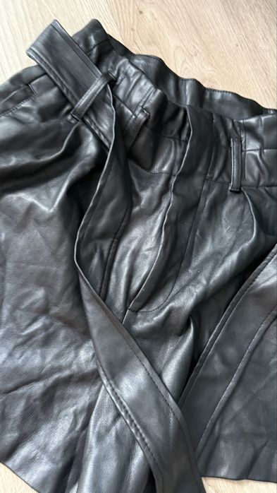 Шорты кожанные зара zara