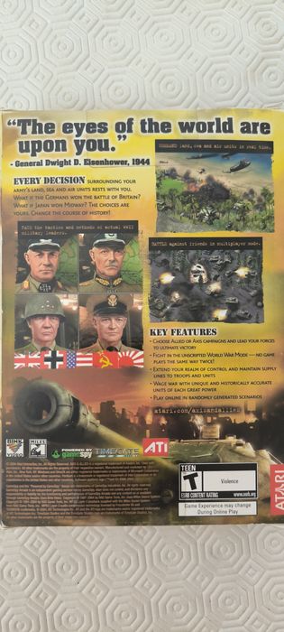 Jogo PC - Axis & Allies (Atari, 2004) - NOVO E SELADO (Big Box)
