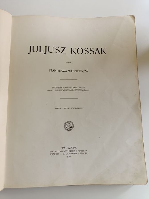 Juliusz Kossak przez Stanisława Witkiewicza 1912