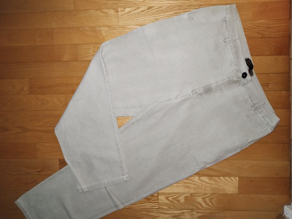 Spodnie męskie r.XL beżowe