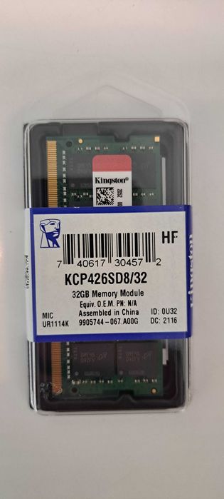Memória RAM Kingston 32 GB DDR4 nova em caixa selada original