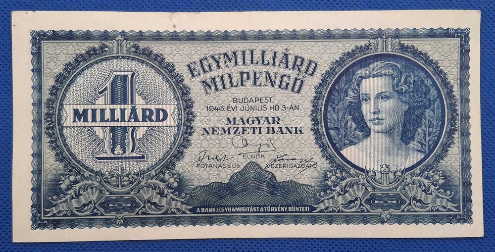 Hungria - 1 milhão de pengo 1946 (ver as fotos)