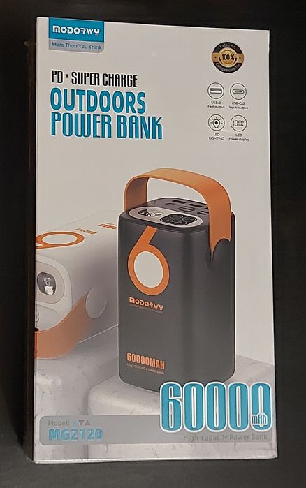 Powerbank 60000mah - Artigo novo e selado