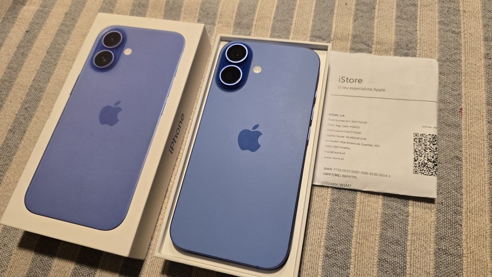 iPhone 16 Plus 256GB, 128GB e 16e c/NOVO. Troca/retoma.Fatura,garantia