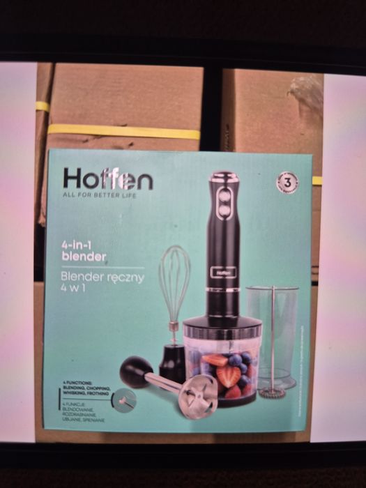 Hoffen Blender ręczny 4w1 4 in 1 czarny nowy