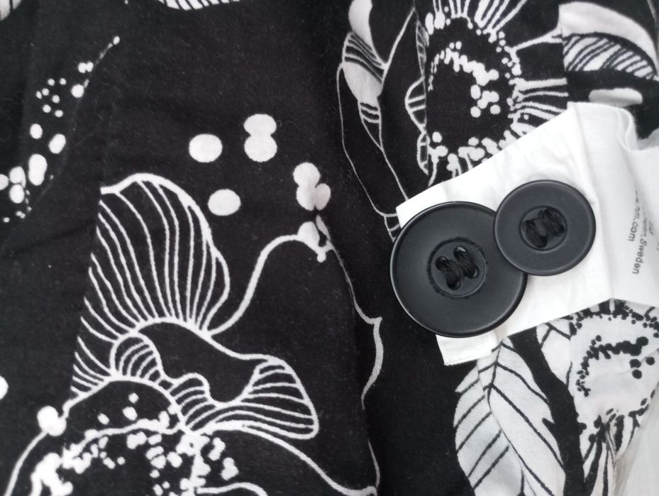 Czarna marynarka 3/4 rękaw h&m roz 44