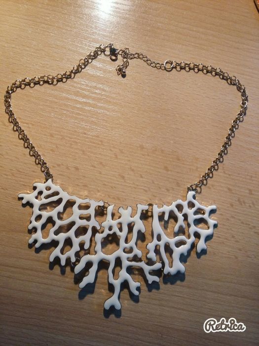 Nowy naszyjnik bialy złoto