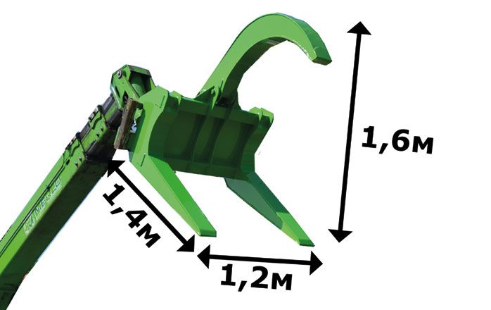 Захват для дерев колод лісу | Лісозахват гілкозахват на навантажувач