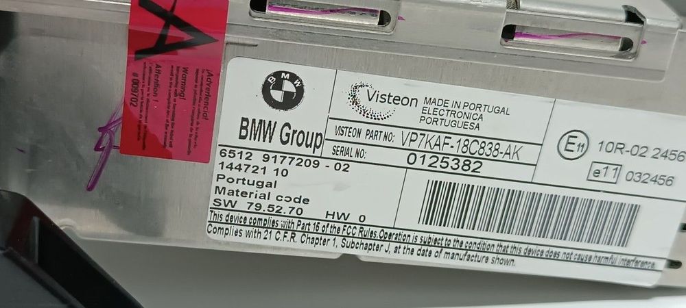 SISTEMA AUDIO / RADIO CD BMW SERIE 3 BERLINA (E90) 320D