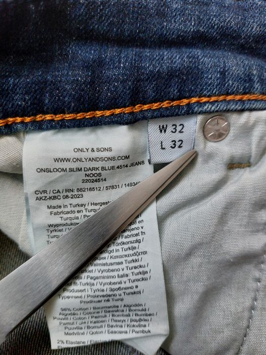 Spodnie jeans Only & Sons rozm. W32 L32 slim fit loom denim pants