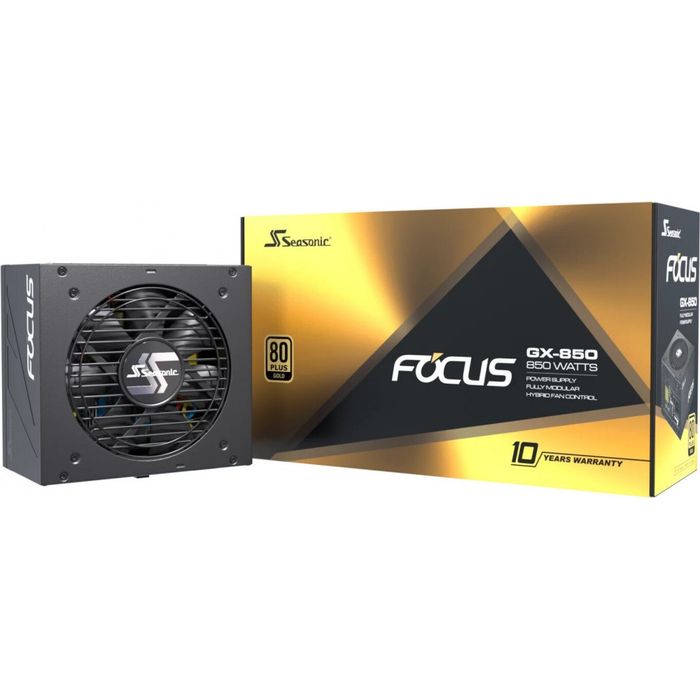 Fonte de Alimentação Seasonic Focus GX-850 (850W 80+ Gold Modular)