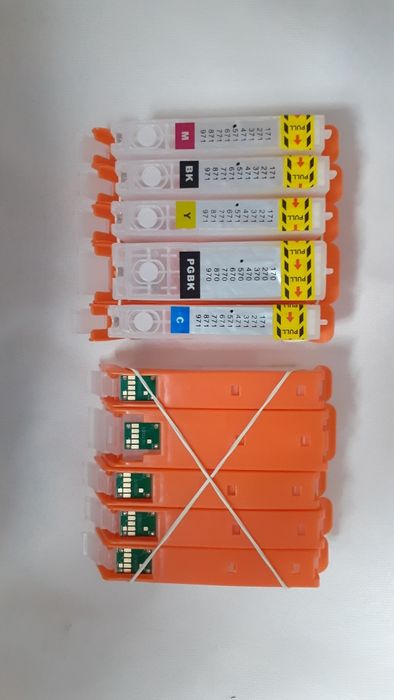 ПЗК Картриджи Canon MG7750 TS9050 TS9055 TS8050 TS8051 PGI-570 CLI-571