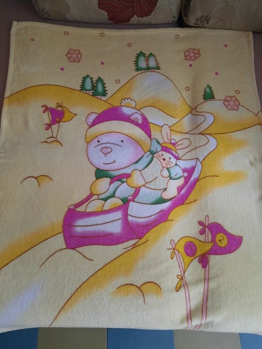 Плед детский 1,3× 1,07 м, флис