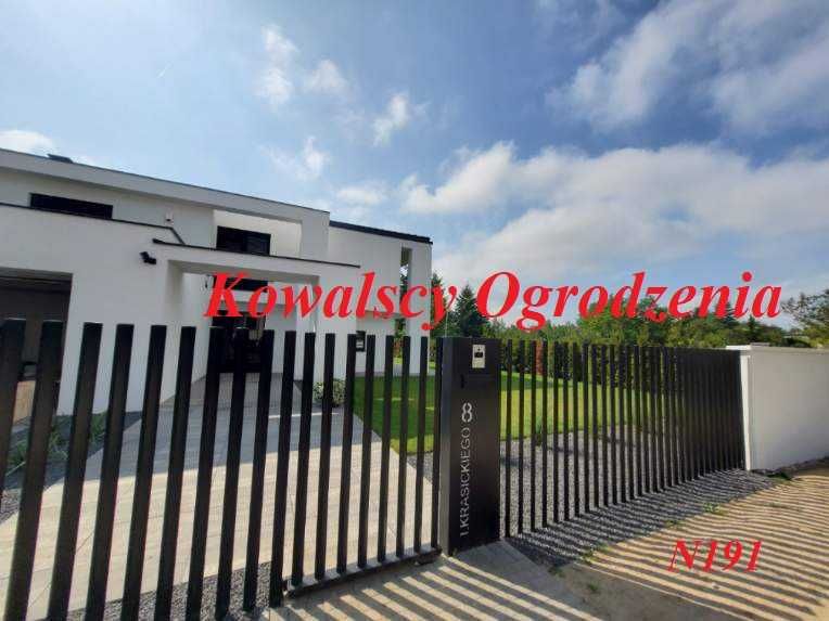 Ogrodzenia frontowe Grzebieniowe Palisadowe Żaluzjowe na Wymiar Montaż