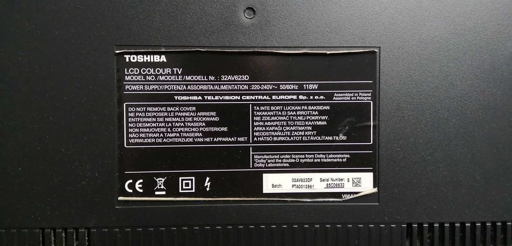 Telewizor Toshiba REGZA 32 cale Full HD 1080p 720p