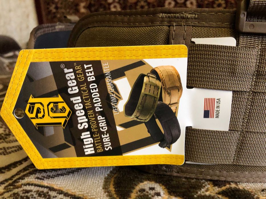 Тактичний ремінь High Speed Gear Sure Grip Padded Belt - Slotted