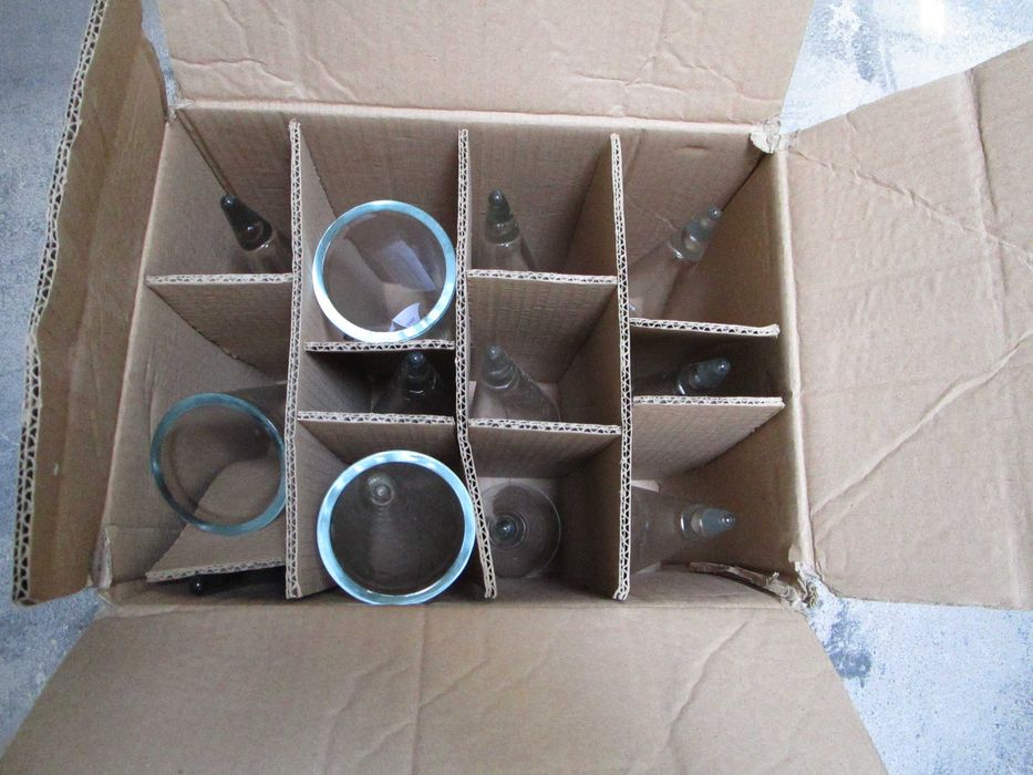 Cones em vidro NOVOS - POR CAIXA