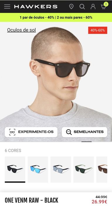 Óculos sol Hawkers novos
