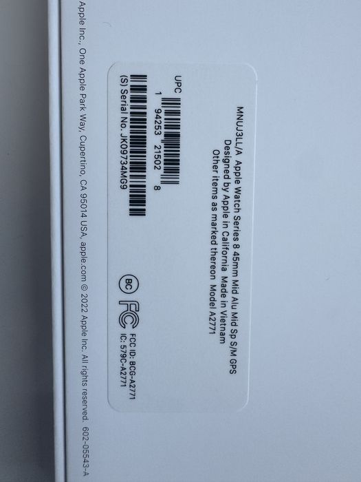 Apple Watch series 8 45mm чорний